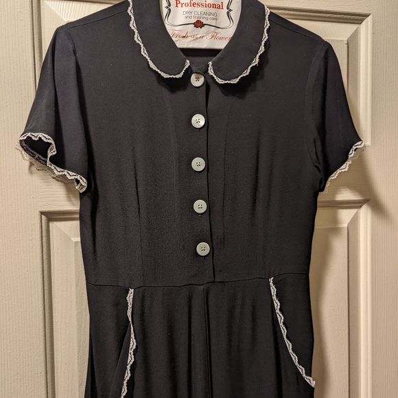 Christy Dawn Sebastian Dress in Noir - Picture 4 of 5